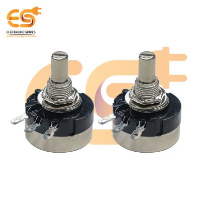 RV24YN  20S B103 10K Rotary Carbon Film 3-Pin Potentiometer Round Shaft Handle Pack of 2